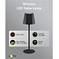 Goobay LED-Tischlampe | warmweiß | dimmbar | wiederaufladbar (USB-C) | schwarz | IP44