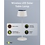 Goobay LED-Tischlampe | warmweiß | dimmbar | wiederaufladbar (Solar/USB-C) | weiß | IP44