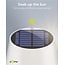 Goobay LED-Tischlampe | warmweiß | dimmbar | wiederaufladbar (Solar/USB-C) | weiß | IP44