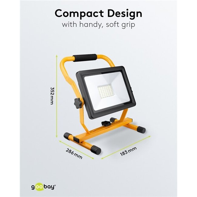 Goobay LED-Baustrahler mit Ständer - 50W