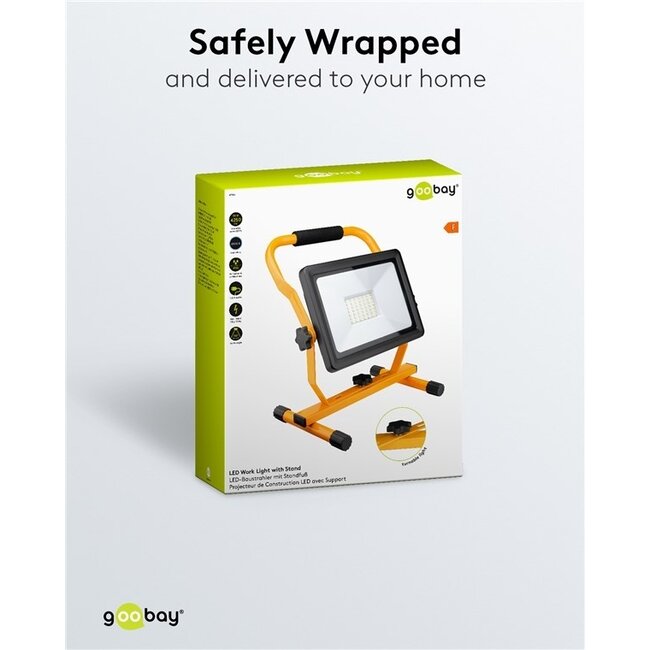 Goobay LED-Baustrahler mit Ständer - 50W