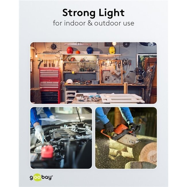 Goobay LED-Baustrahler mit Bodenständer - 30W