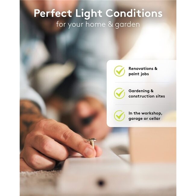 Goobay LED-Baustrahler mit Bodenständer - 2x 50W