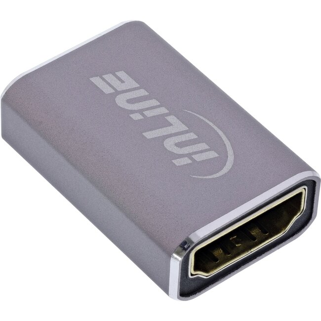 InLine HDMI Kupplung (Buchse-Buchse) | HDMI 2.1 | 8K 60Hz + HDR | Aluminium