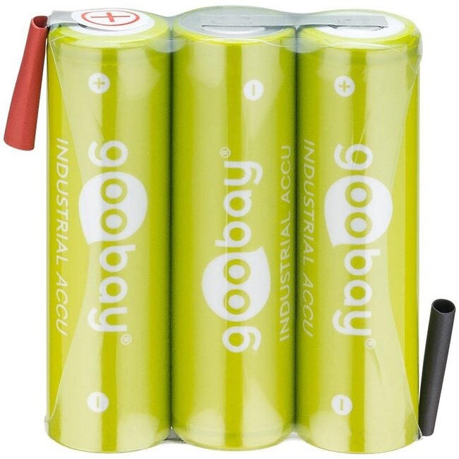 Goobay Akku-Pack | 3x AA (HR6) | 2100 mAh | Lötanschluss