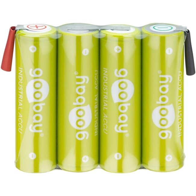 Goobay Akku-Pack | 4x AA (HR6) | 2100 mAh | Lötanschluss