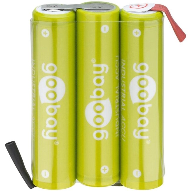 Goobay Akku-Pack | 3x AAA (HR03) | 800 mAh | Lötanschluss
