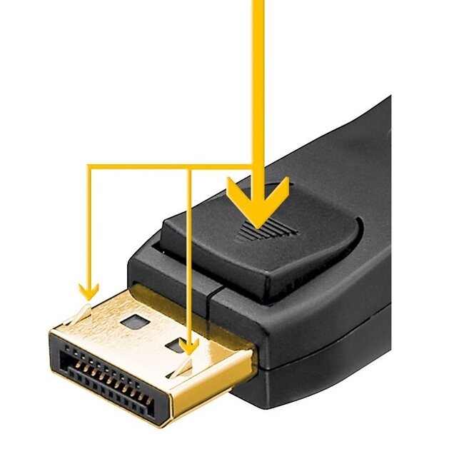 DisplayPort-Kabel DP1.4 (8K 60Hz) HBR3 3m Kupfer Aluminium