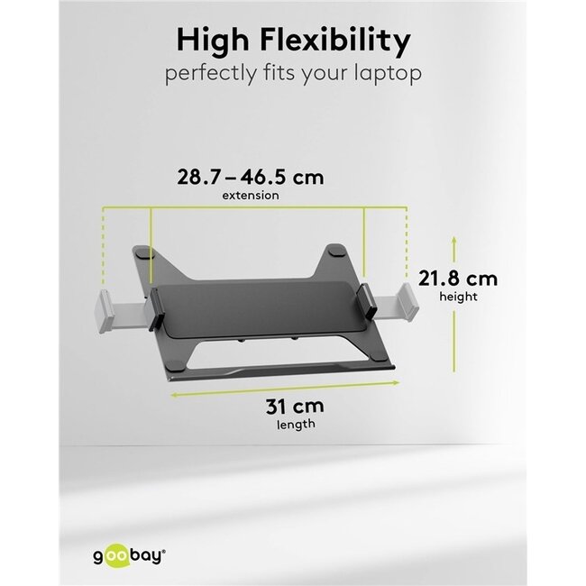 Goobay VESA-Adapter für Notebooks bis 17,3 Zoll