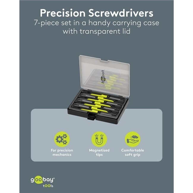 Goobay Präzisions-Schraubendreherset | 7-teilig