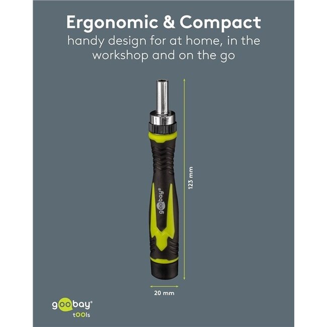 Goobay Schraubendrehersatz | 26 Bits