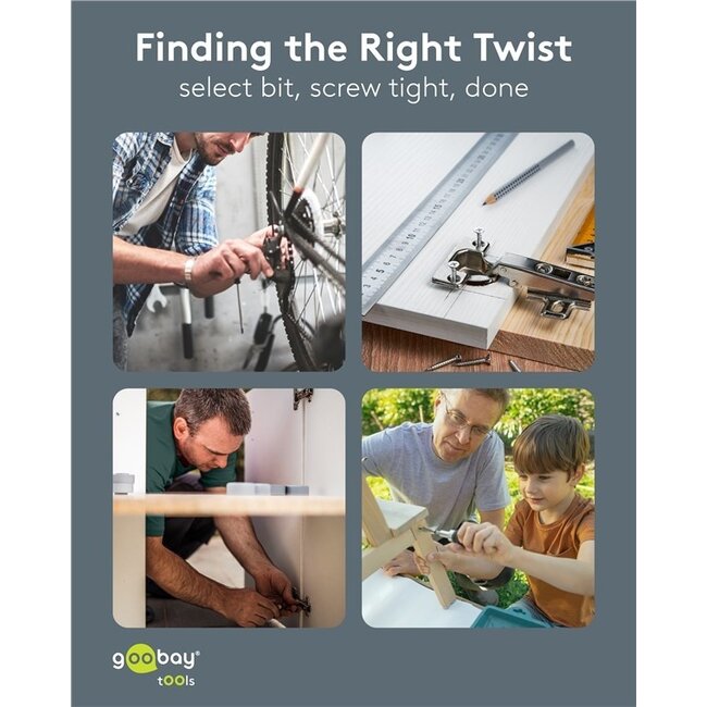 Goobay Schraubendrehersatz | 26 Bits