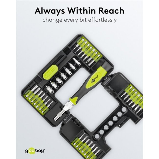 Goobay Präzisions-Schraubendreherset | 37-teilig