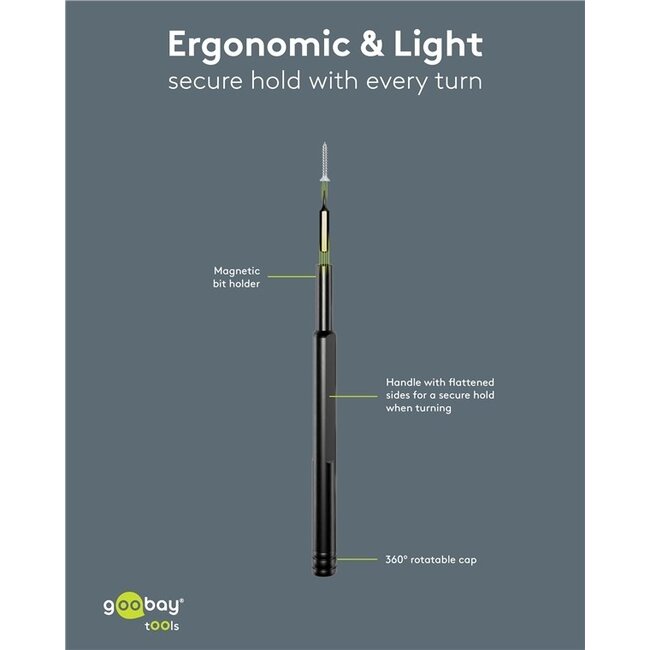 Goobay Präzisions-Schraubendrehersatz | 24 Bits