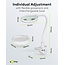 Goobay LED Lupe Lampe | 480 lm | 6W | Tischklemme & Ständer | Weiß