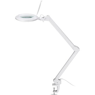 Goobay Goobay LED Lupenlampe | 800 lm (dimmbar) | 10W | Tischklemme | Weiß