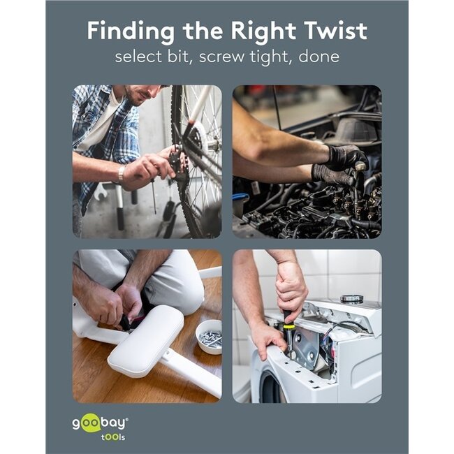 Goobay Schraubendrehersatz | 30 Bits