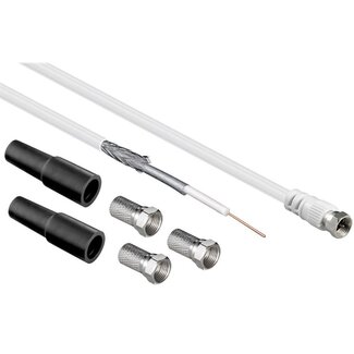 Goobay Goobay Koaxialkabel Installationsset für Satellitenschüssel | 20 Meter