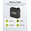 Goobay Batterietester für AA-, AAA-, C-, D-, 9V- und Knopfzellenbatterien