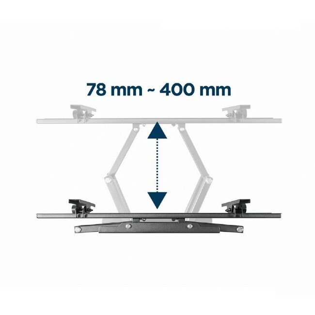 Gembird TV-Wandhalterung | bis 70 Zoll | Full Motion | Doppelarm