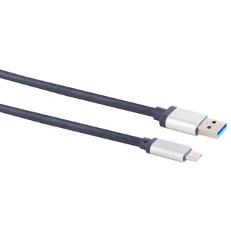 S-Impuls USB-C auf USB-A Kabel | USB 3.0 5 Gbps | 15W | Aluminium | 0,5 m