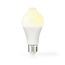 Nedis LED-Lampe | Warmweiß | Bewegungsmelder | E27 | A60 | 8,5W