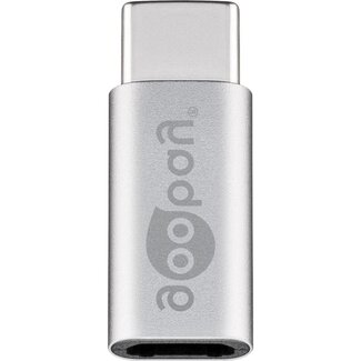 Goobay Goobay USB-C (m) auf Micro USB (w) Adapter | USB 2.0 | 10W | Silber