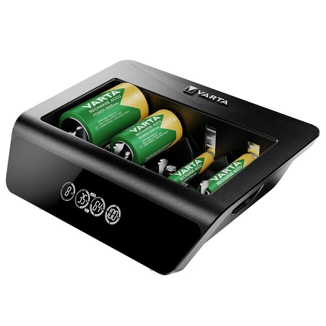 Varta LCD Universal Ladegerät | AA/AAA/C/D/E Batterien