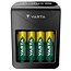 Varta LCD Steckerladegerät + Batterieladegerät | AA/AAA/E | inkl. 4x AA | 2100 mAh