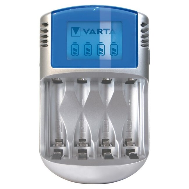 Varta LCD Ladegerät für AA/AAA Batterien | inkl. 4x AA (HR6) 2600 mAh