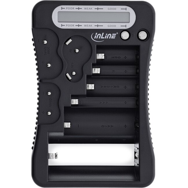 InLine Batterietester mit LCD-Display