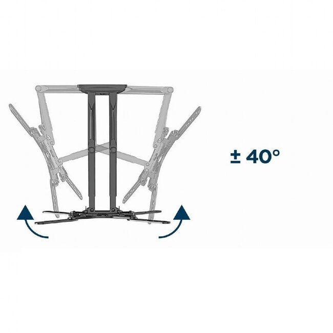Gembird Premium TV-Wandhalterung | bis 60 Zoll | Full Motion | Doppelarm