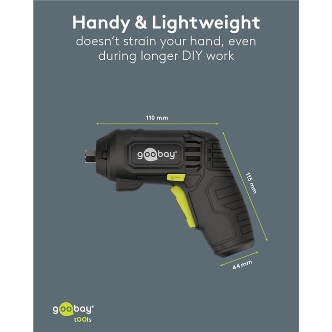Goobay Elektrische Schraubendrehersatz | 35-teilig