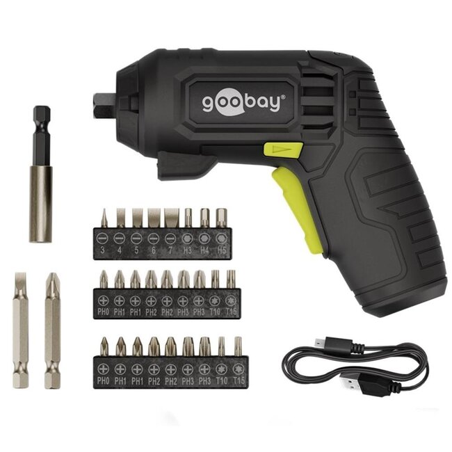 Goobay Elektrische Schraubendrehersatz | 31-teilig
