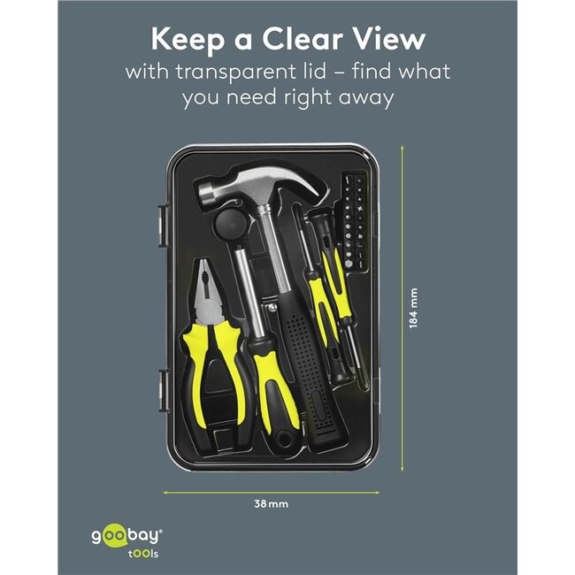 Goobay Basis-Werkzeugset | 26-teilig