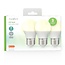 Nedis LED-Lampen Set | 3 Stück | Warmweiß | E27 | G45 | 4,9W