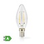 Nedis LED-Filamentlampe | Warmweiß | E14 | C35 | 2,2W | Energieklasse A