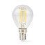 Nedis LED-Filamentlampe | Warmweiß | Dimmbar | E14 | G45 | 4,5W