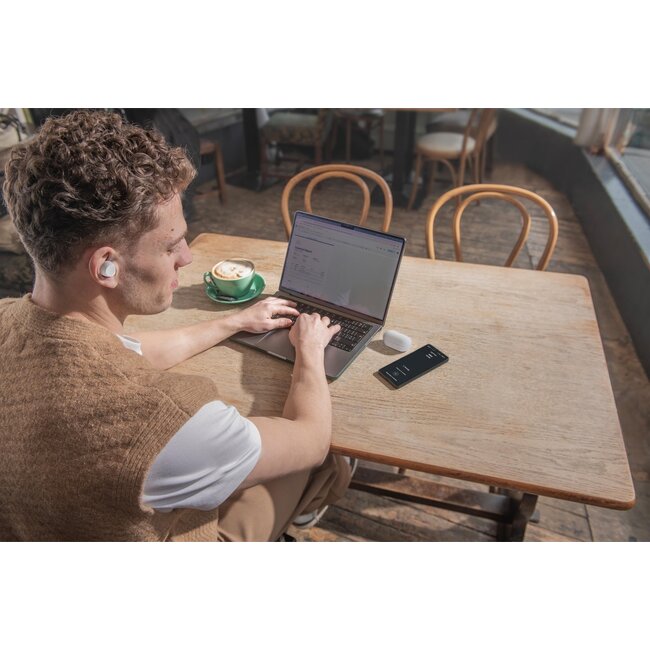 Sony In-Ear Kopfhörer mit Mikrofon | Noise Cancelling | TWS | Bluetooth | Weiß