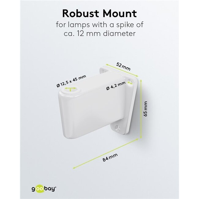Goobay Wandhalterung für Lupenlampe | Weiß