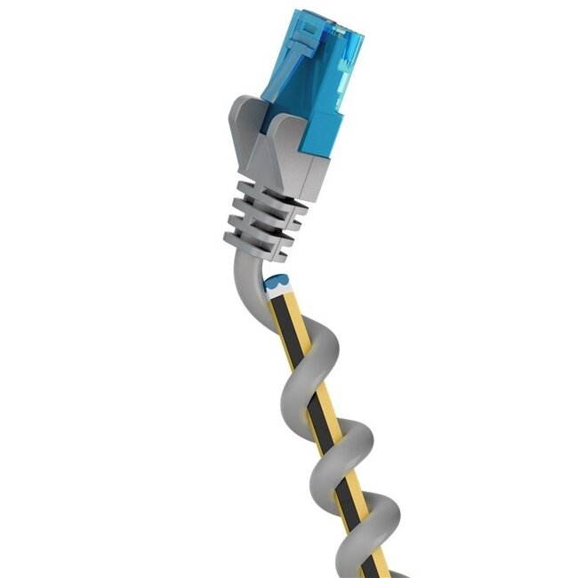 UTP CAT6a flexibles Netzwerkkabel | TPE LSZH | Grau | 20 Meter