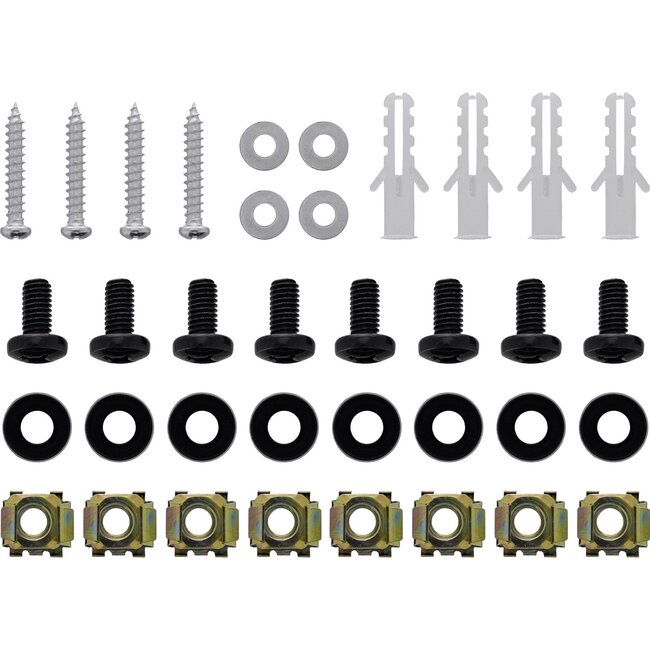 Wandhalterung für 10 Zoll Komponenten | 7,6 cm tief | max. 10 kg | 2U | schwarz