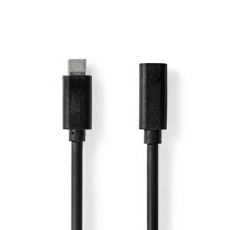 Nedis USB-C Verlängerungskabel | USB 3.0 5 Gbps | PD 60W | 4K 60Hz | Schwarz | 1 Meter