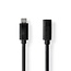 USB-C Verlängerungskabel | USB 3.0 5 Gbps | PD 60W | 4K 60Hz | Schwarz | 1 Meter