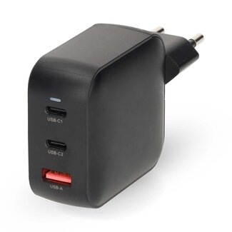 Nedis Nedis USB-Ladegerät | 2x USB-C PD & 1x USB-A QC | GaN | 100W | Schwarz