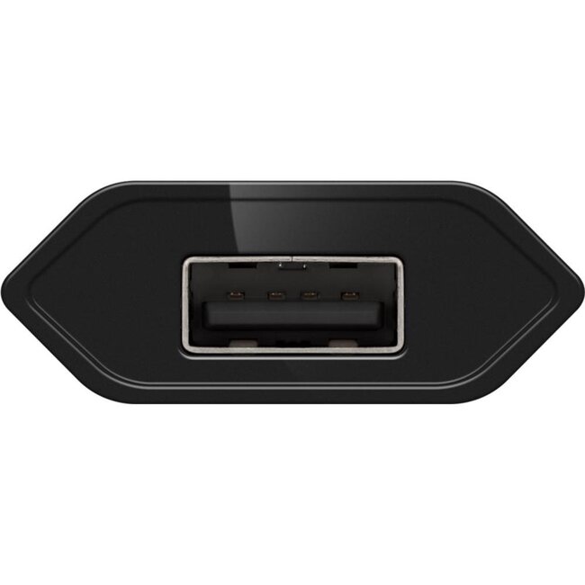 Goobay Flacher USB-Ladegerät 5W mit Lightning-Kabel 1m Schwarz