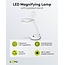 Goobay LED Lupe Lampe | 450 lm (dimmbar) | 6W | Schreibtischständer | Weiß