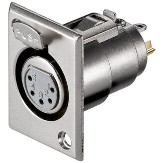 Goobay XLR 5-poliger Einbau-Stecker | Metall