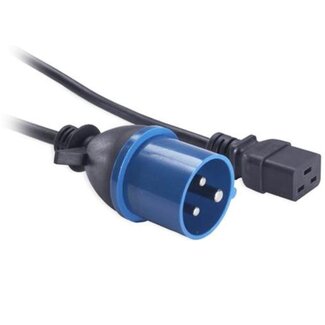 ACT C19 - CEE 3-poliges 230V/16A Stromkabel | 3x1,5mm² | 2,5 Meter