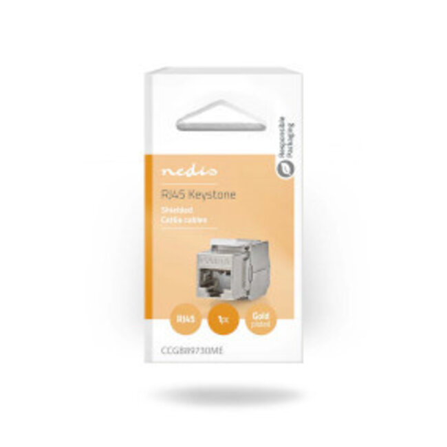 Keystone CAT6a RJ45 Buchse S/FTP Metall Box